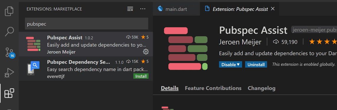 ## Pubspec Assist