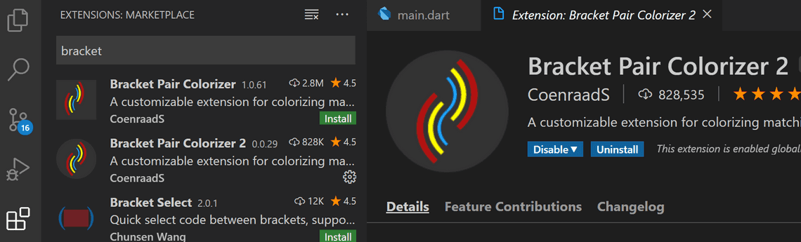 ## Bracket Pair Colorizer